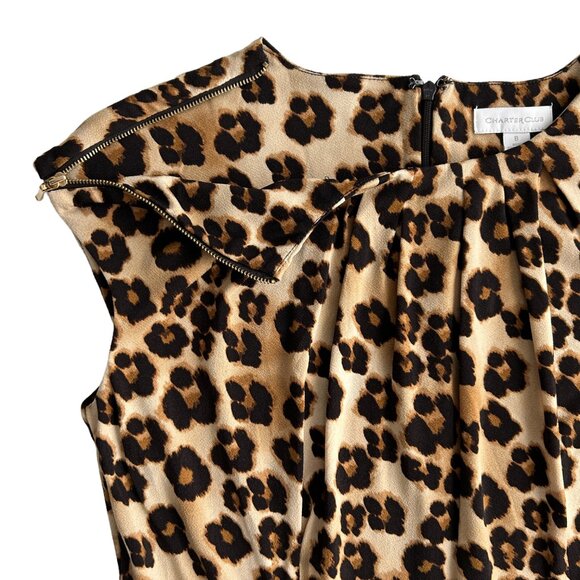 Charter Club Cheetah Print Dress NWT (8) - Picture 10 of 16